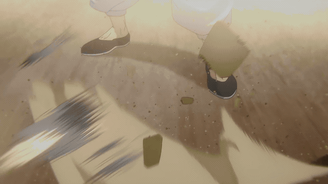 Private motion study of Toji constructing the chain attack
